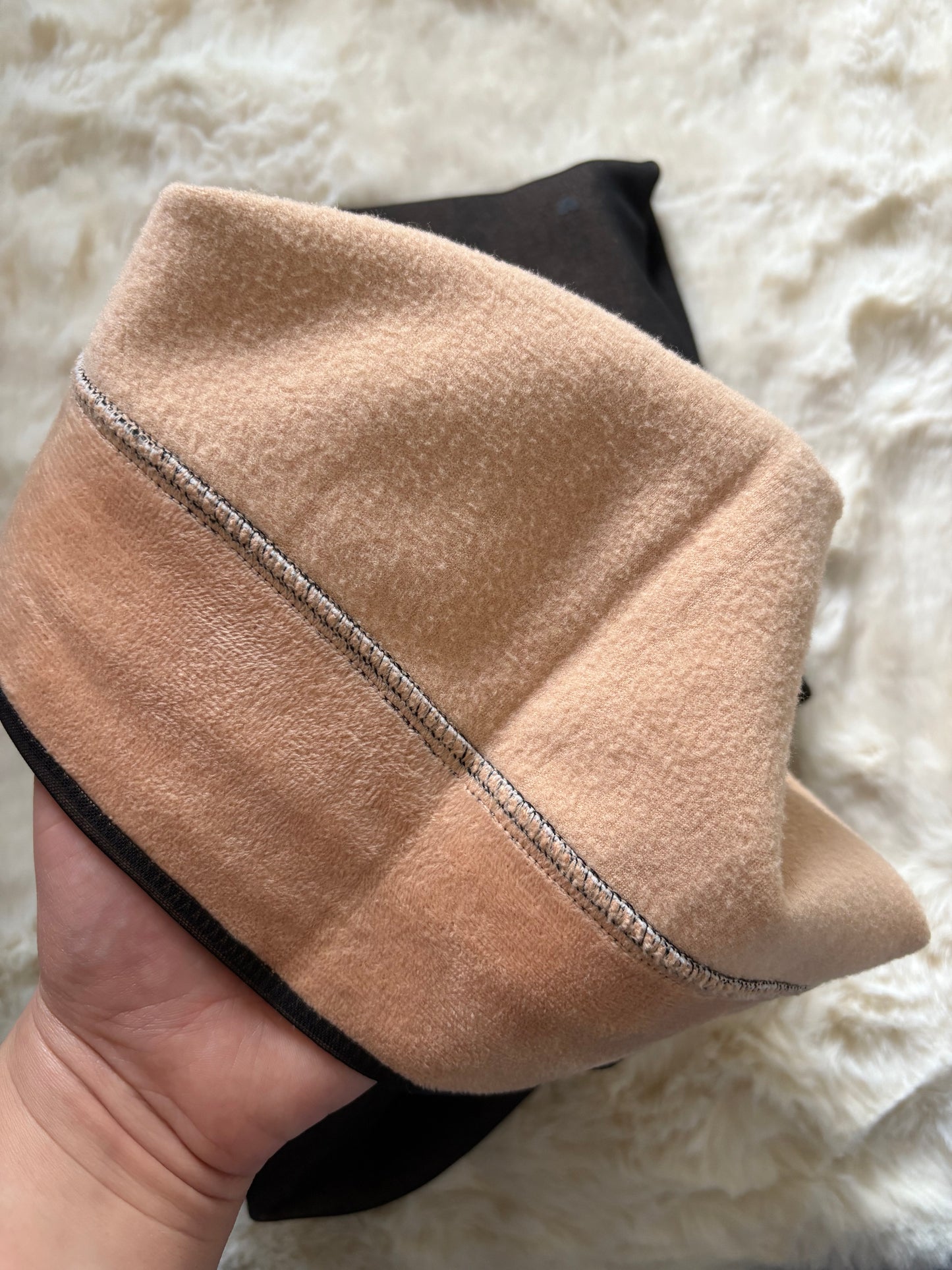 Collant polaire à pois