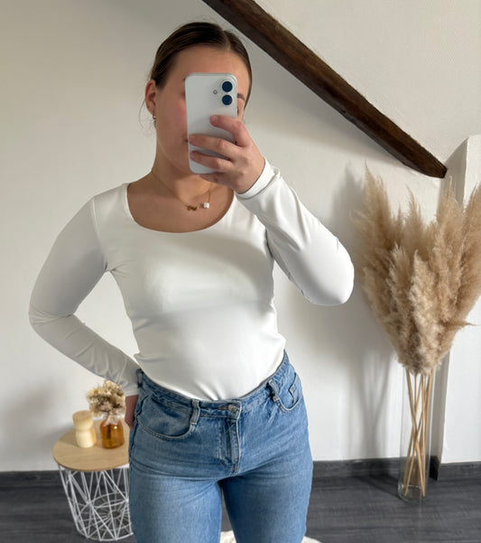 T-shirt manches longues Alma – haut basique chic et confortable